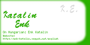 katalin enk business card